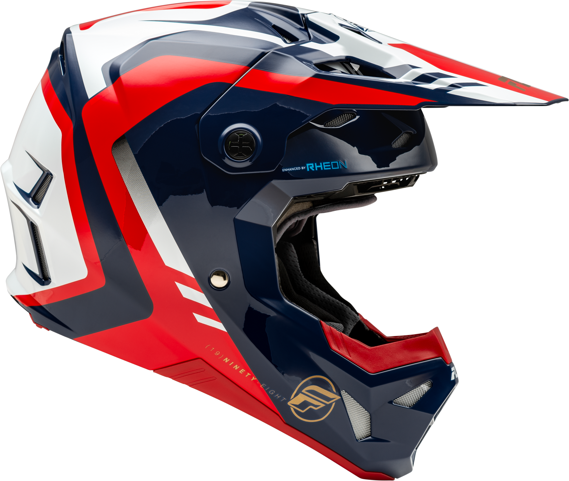 Fly Racing Formula CP Krypton Helmet X-Small Red, White & Navy for Offroad Riding