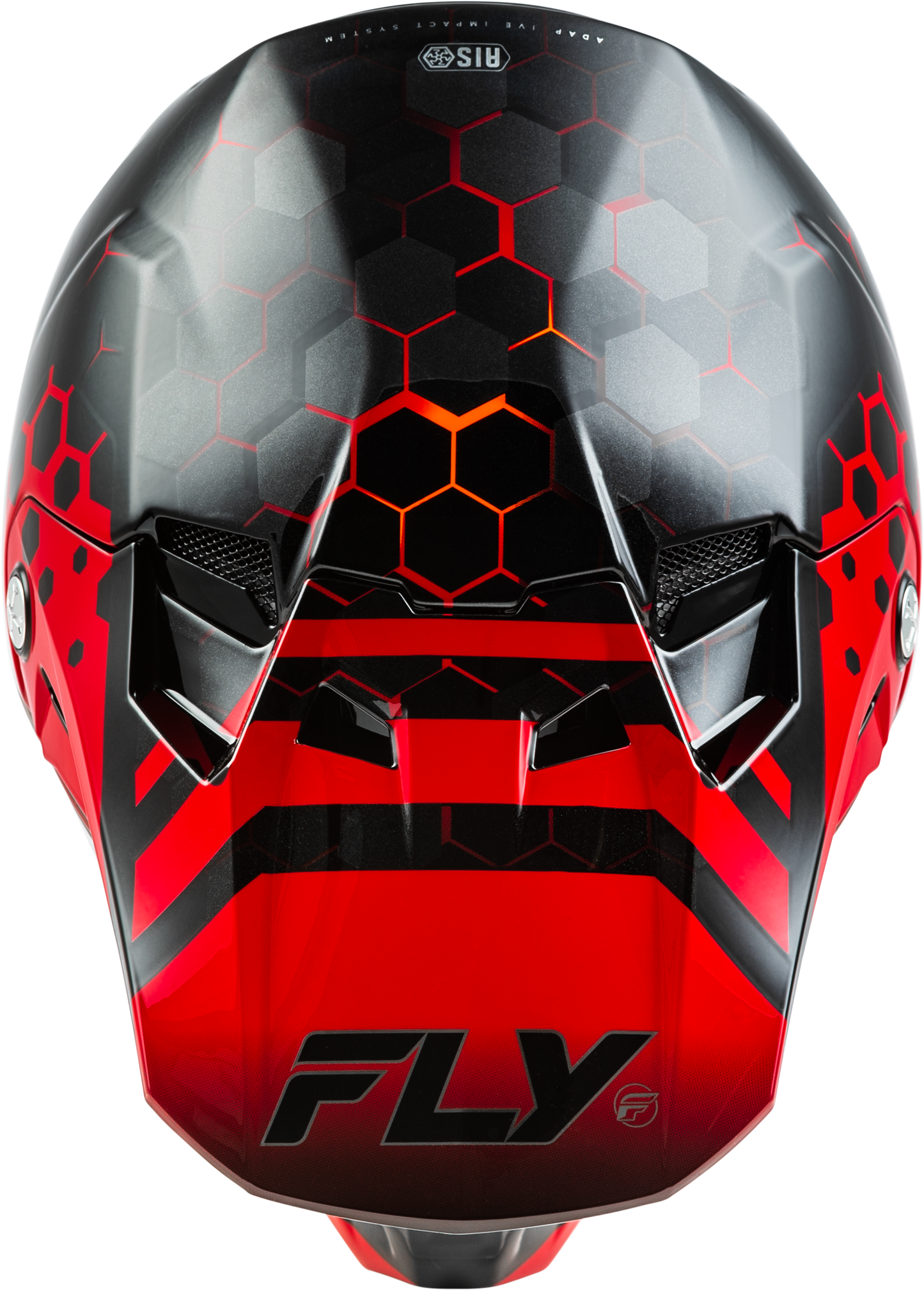 Fly Racing Formula CC Tektonic Helmet - X-Large, Black/Red/Orange Offroad Full-Face Helmet