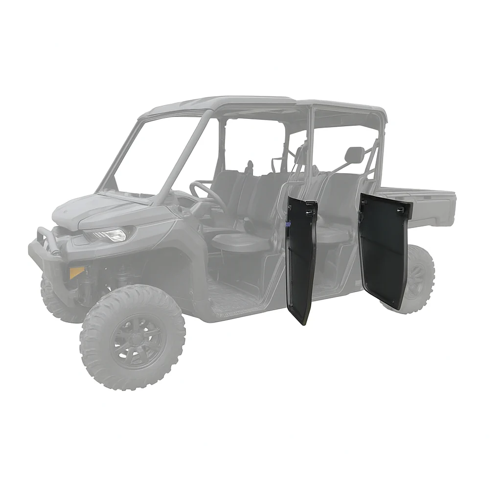 RIVAL POWERSPORTS USA Alloy Lower Rear Half Door Pair for ATV/UTV