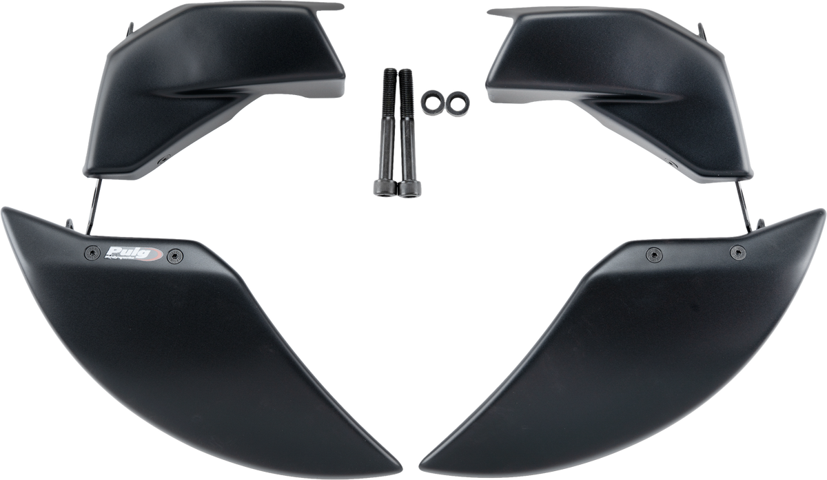 PUIG Brake Cooler 2.0 for Kawasaki - Matte Black (Part Number 22076J)