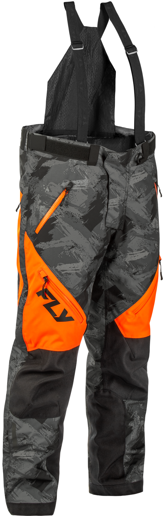 Fly Racing SNX Pro Pant Orange/Black X-Large Tall - Snow Sports Waterproof Bibs with Breathable Weatherproof Technology