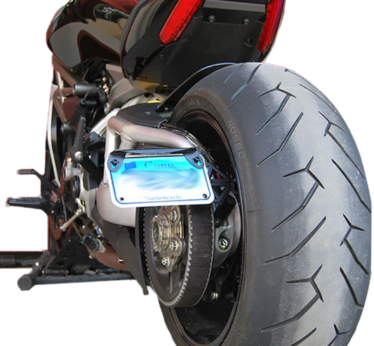 NEW RAGE CYCLES XD-SIDE Side Mount License Plate Frame for Ducati Diavel 1260