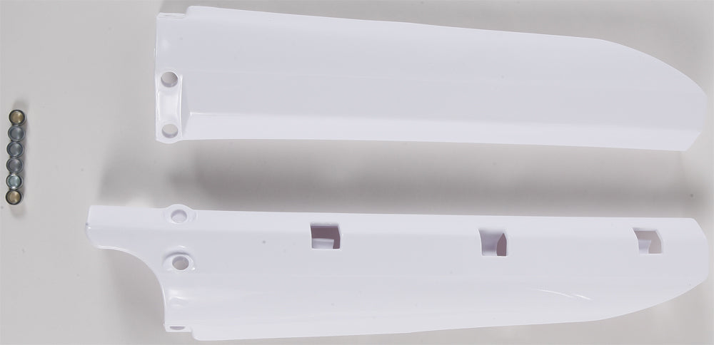Acerbis White Fork Covers for Yamaha YZ85 Offroad Motorcycles