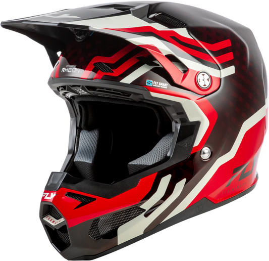 Fly Racing Formula S Carbon Byte Helmet X-Large - Red Carbon/Red/Grey for Offroad Riding