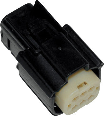 NAMZ Custom Cycle MX-150 Series 6-Pin Female Connector in Black for V-Twin Applications