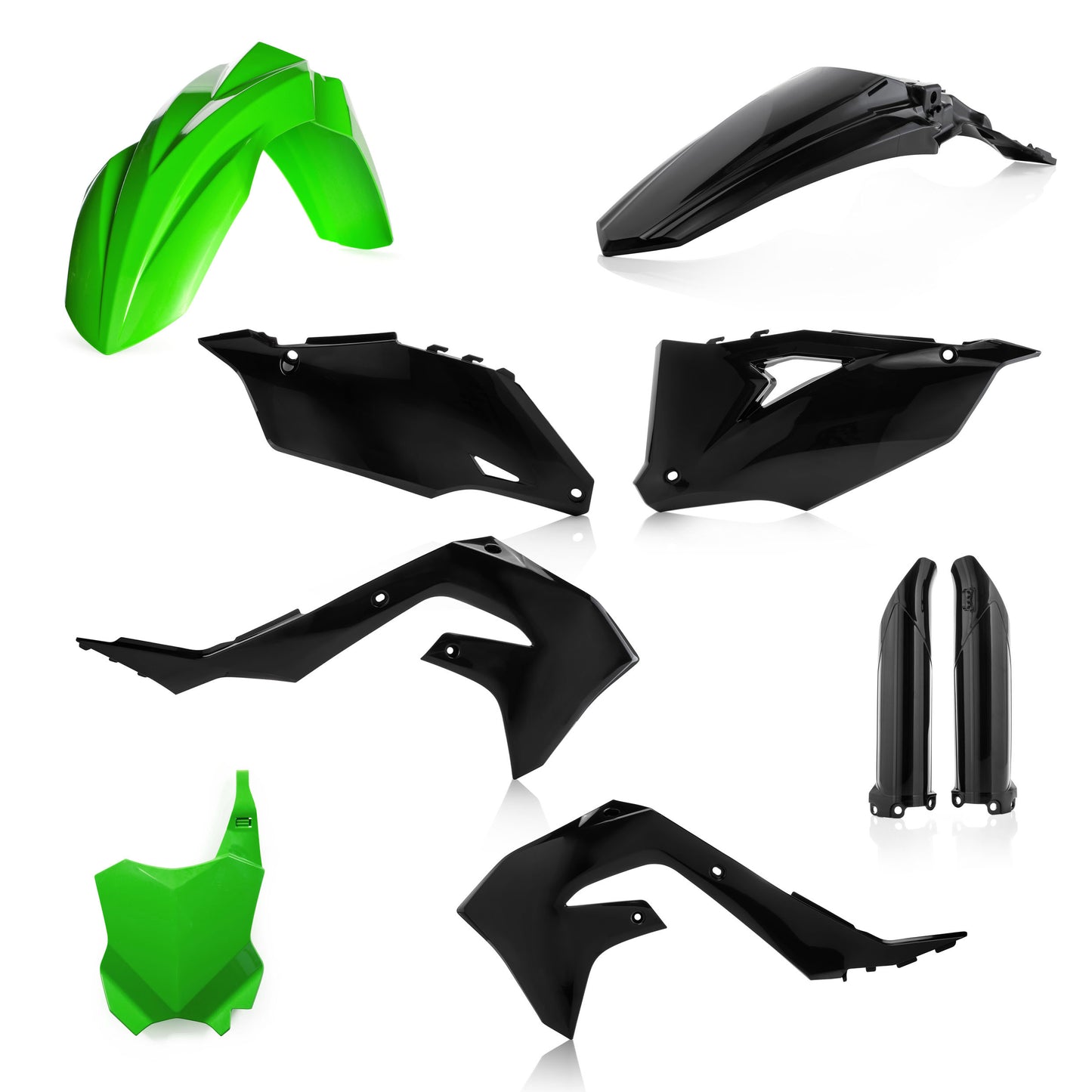 ACERBIS Full Plastic Kit for Kawasaki KX450F & KX450X 2019-2023 in Green/Black