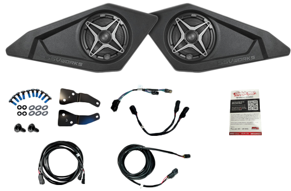 SSV Works Maverick R Front Door Speakers with SSV A Spec Speakers for 2024-2025 Can-Am Maverick R