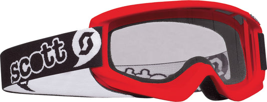 Scott Youth Agent Goggle Red - Offroad Eyewear with Anti-Fog and UV Protection