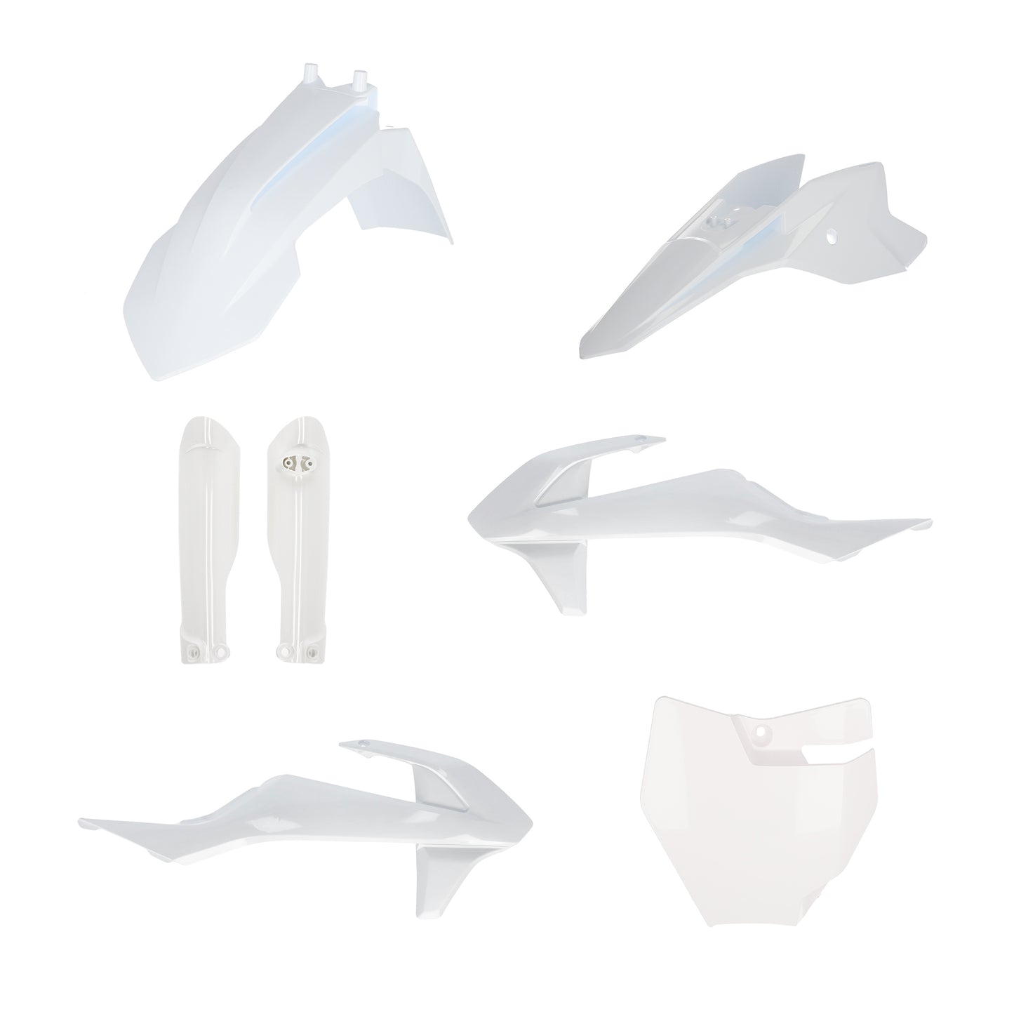 ACERBIS Full Plastic Kit for KTM 50 SX and Gas Gas MC 50 - White