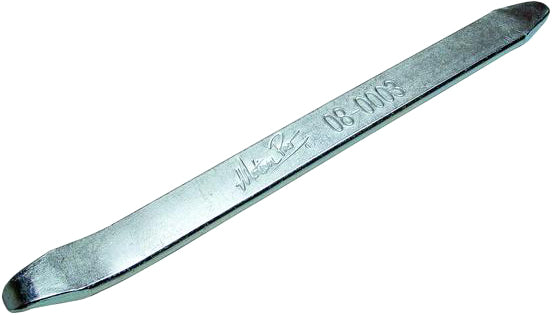 Motion Pro 08-0003 Tire Iron – 8.5 Inch Zinc Plated Tire Tool with Curved and Straight Ends