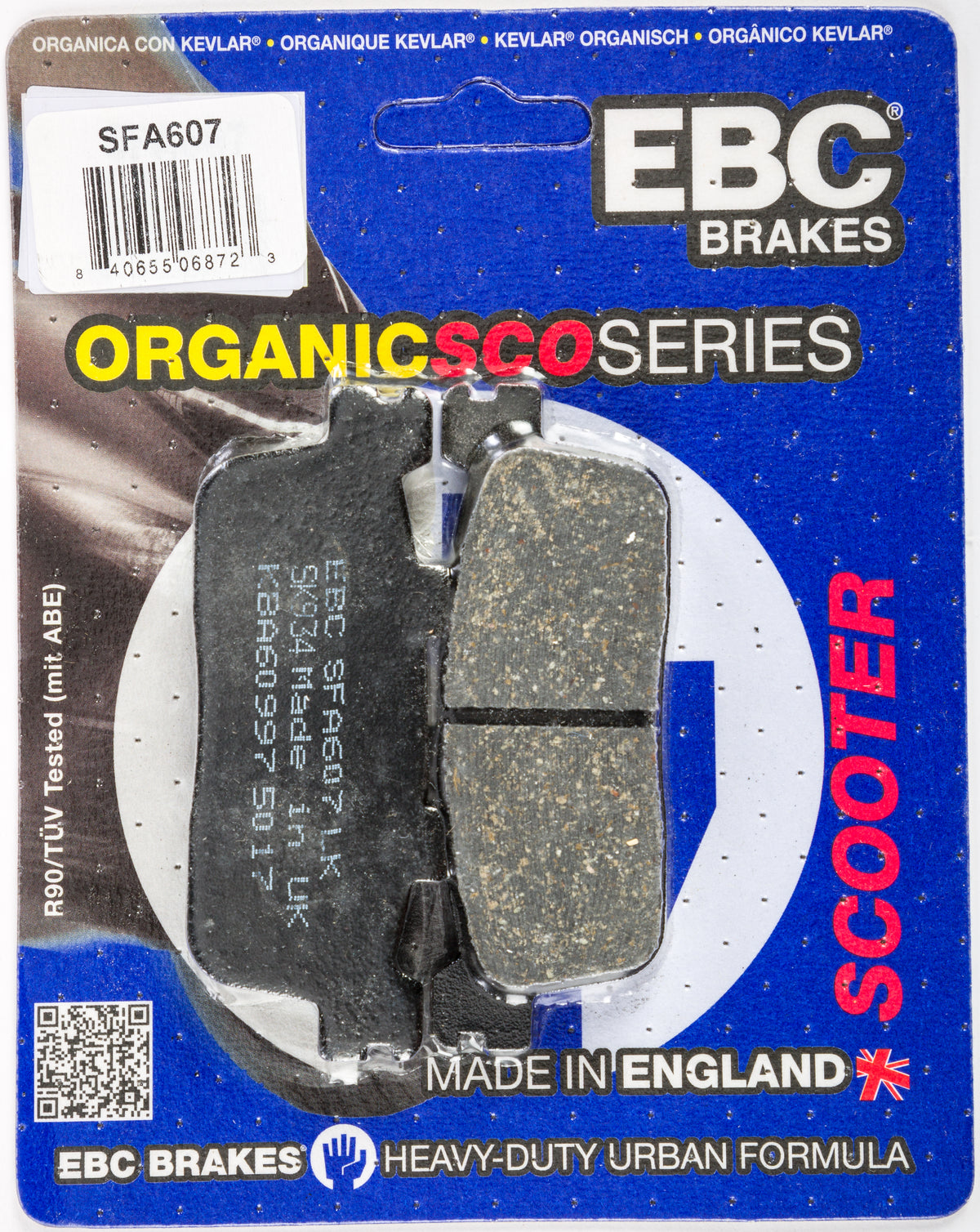 EBC Brakes SFA607 Organic Brake Pads for Street Bikes