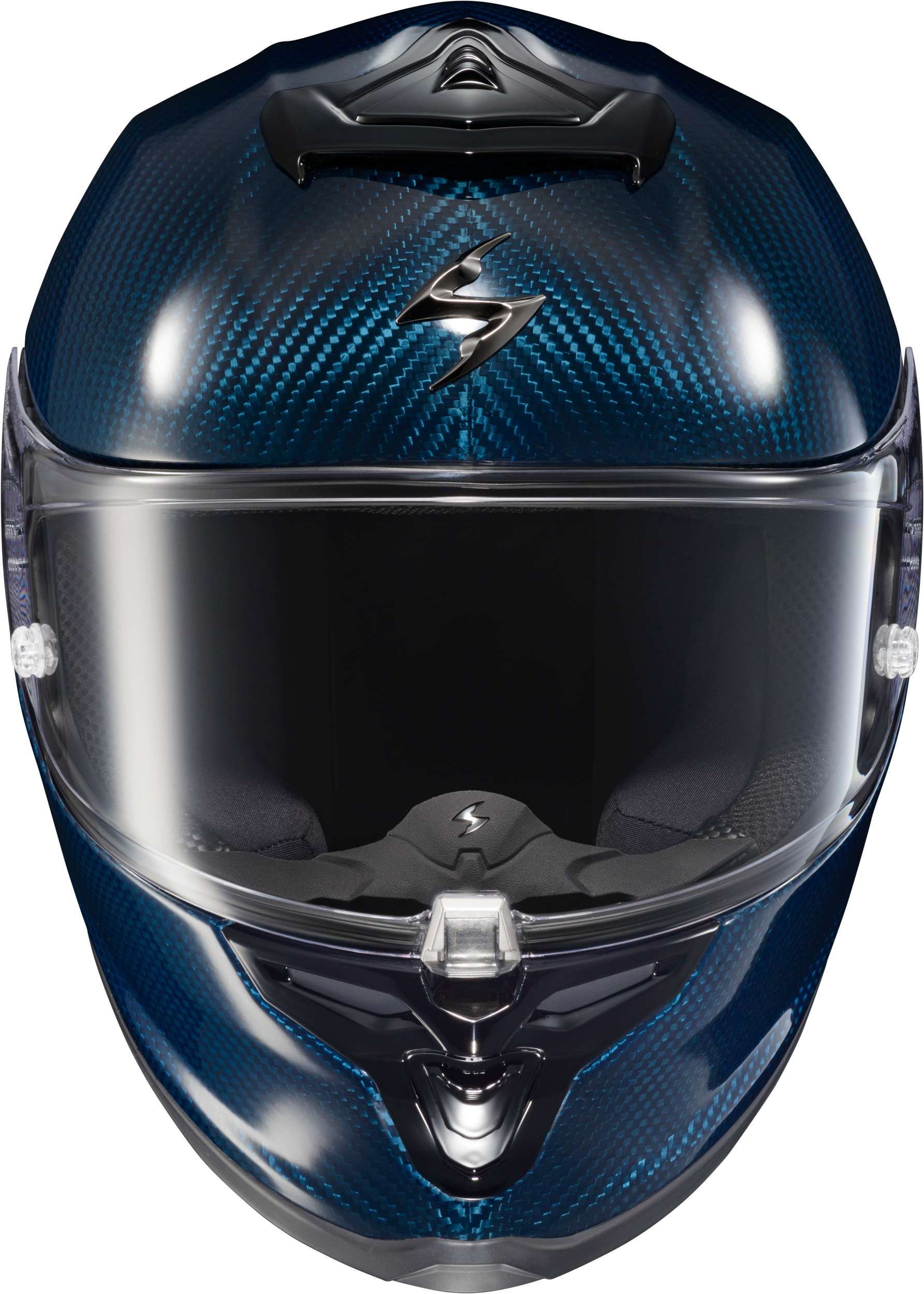 Scorpion EXO R1 Air Full Face Helmet Carbon Blue – X-Small, Street Motorcycle Helmet with Advanced Safety & Ventilation