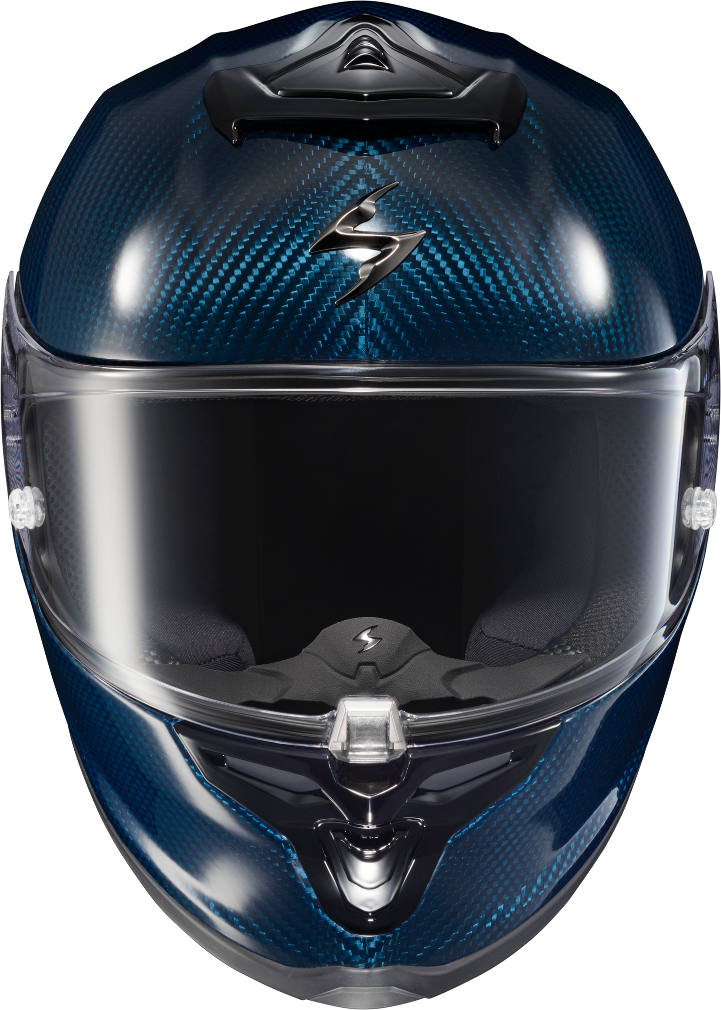 Scorpion EXO R1 Air Full Face Helmet Carbon Blue X-Large – Advanced Moto GP® and Superbike®-Level Protection and Comfort