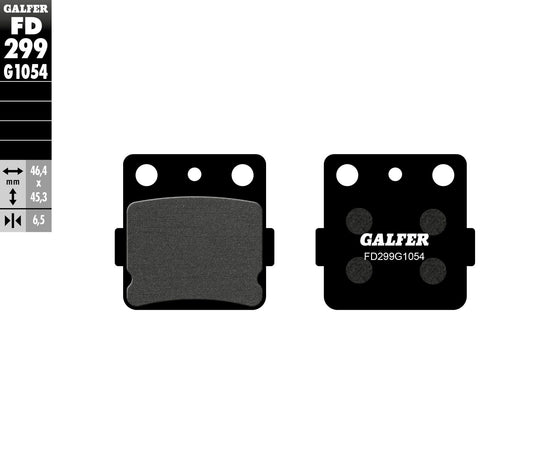 Galfer USA Brake Pads Semi-Metallic FD299G1054 for Yamaha YZ80 & YZ85 Offroad Motorcycles