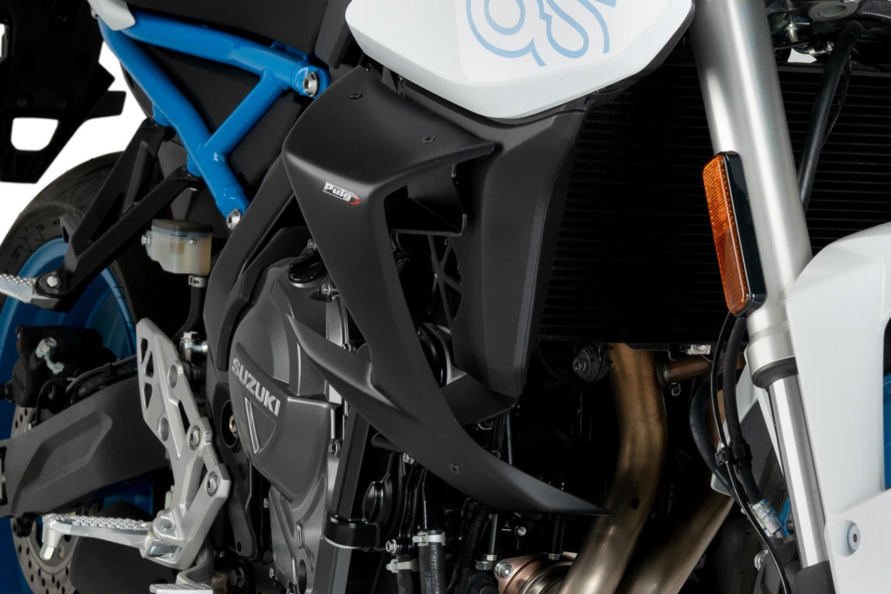 PUIG Downforce Side Spoilers for Street Bikes - Matte Black Part 21783J