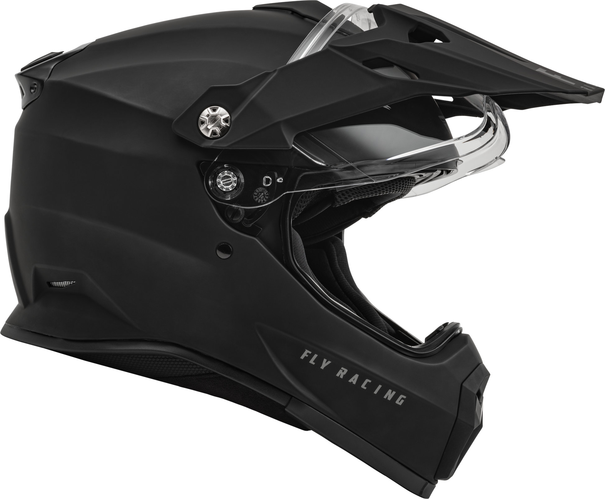 Fly Racing Trekker Solid 2X-Large Matte Black Full-Face Helmet
