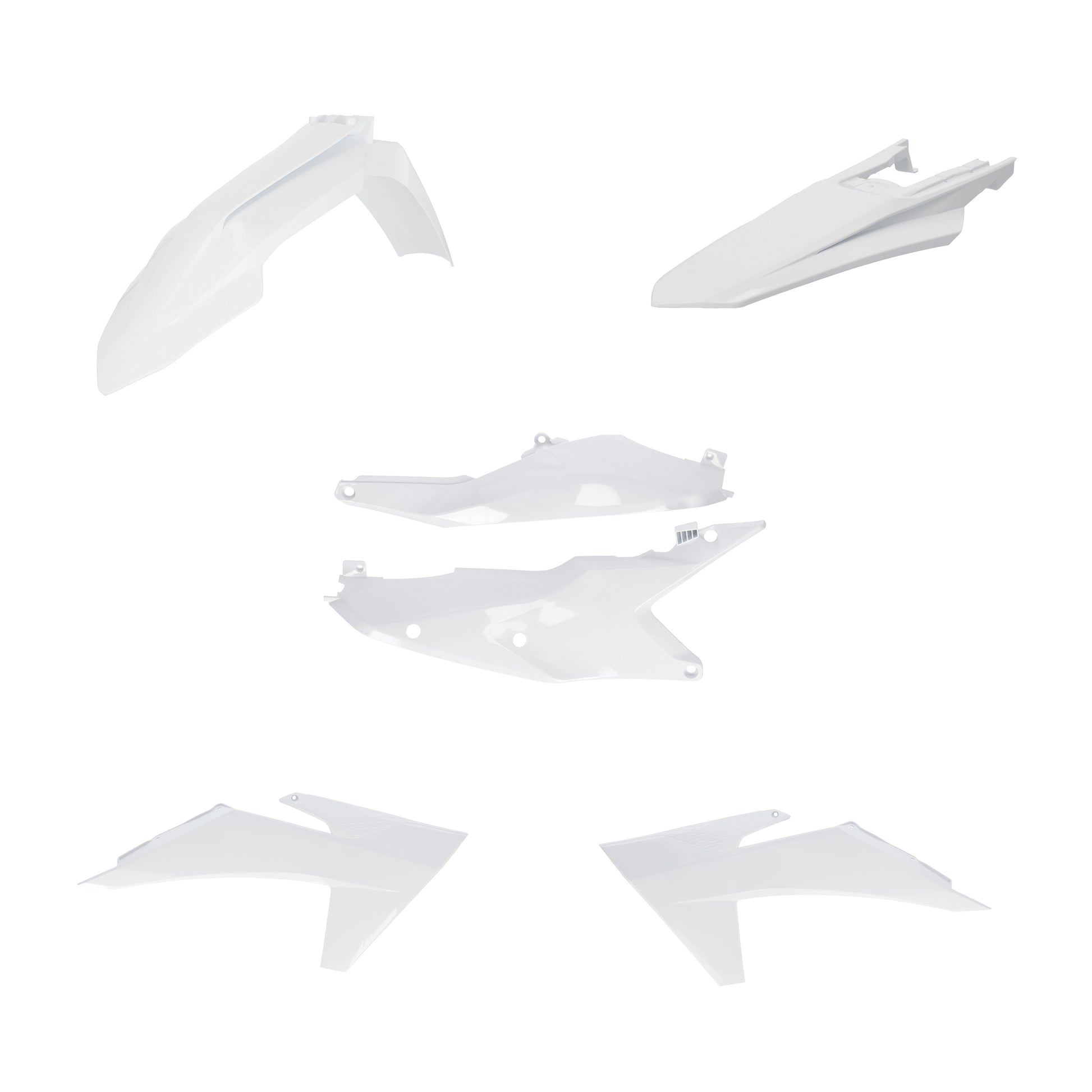 ACERBIS Plastic Kit for KTM Offroad Models in White - Part 2986500002