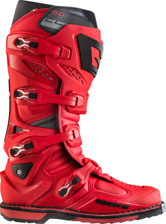 Gaerne SG.22 Offroad Boots for Men - Red, US Size 7