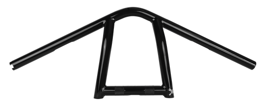 BURLY BRAND Jim 9-Inch Narrow Handlebar for Harley Davidson - Black