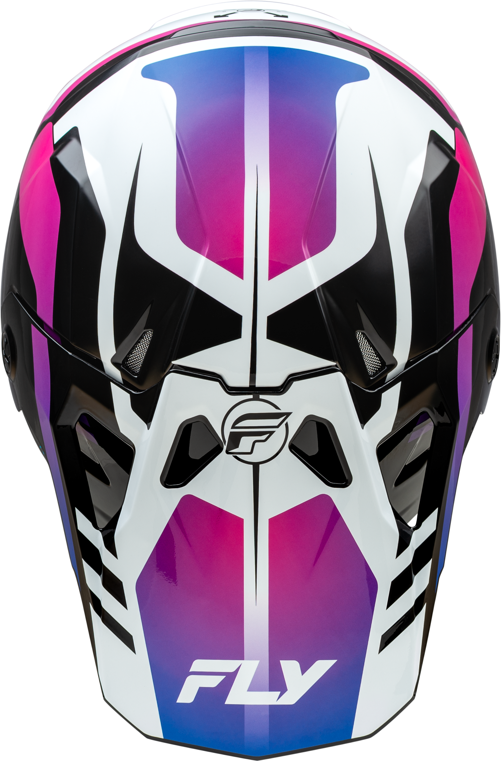 Fly Racing Formula CP Krypton Offroad Full-Face Helmet - X-Large White/Black/Purple