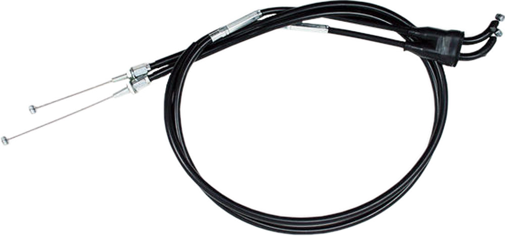 MOTION PRO Black Vinyl Throttle Push-Pull Cable Set for Kawasaki Offroad Models