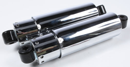 HardDrive Chrome Replacement Shock Absorber for Harley-Davidson Big Twins and Sportsters - 11 Inch with Long Cover, Part #21-048