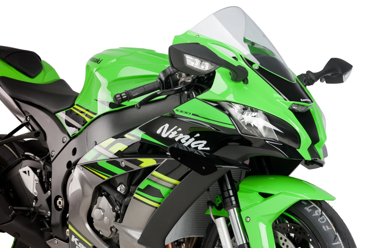 PUIG Sport Side Spoilers Black for Kawasaki - Part Number 9882N