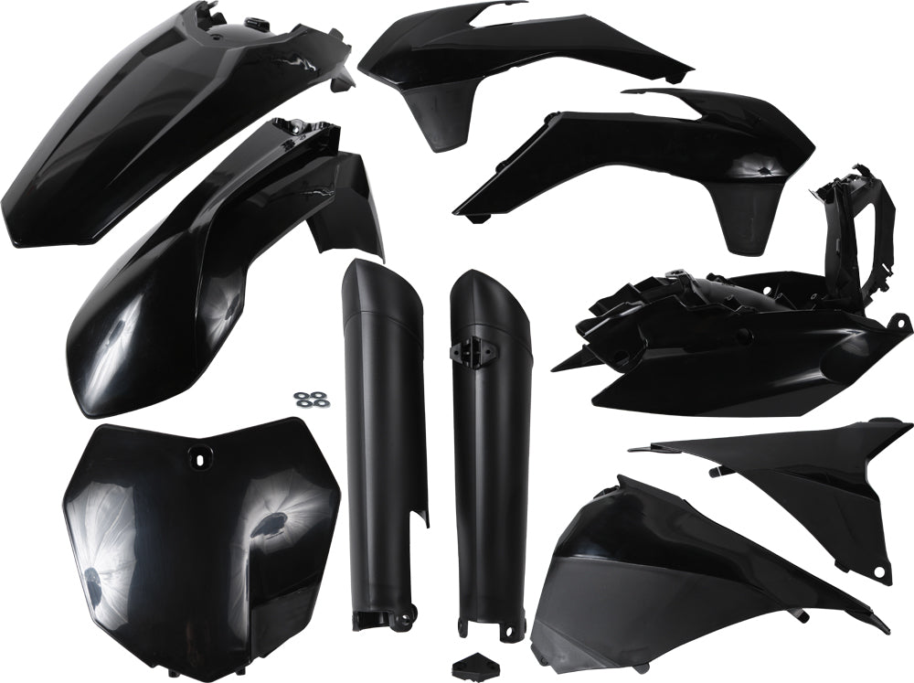 ACERBIS Full Plastic Kit for KTM 350 SX-F & XC-F Models - Black
