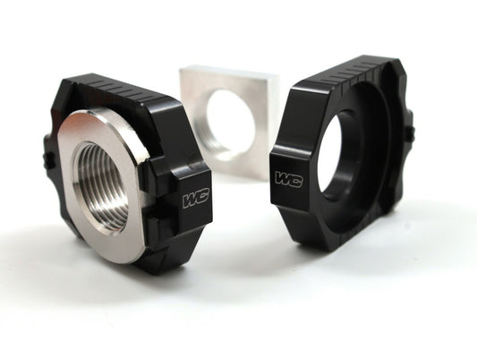 WORKS Elite Axle Block Kit for KTM and Husqvarna Off-Road Models - Black